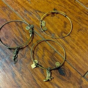 Lot of 3 Alex and Ani Bracelets